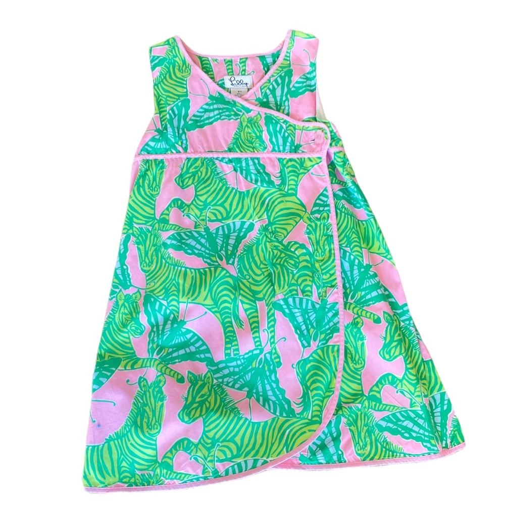 Lilly Pulitzer Girl’s Pink/green zebra dress